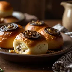 Pyszne bułki drożdżowe z pieczarkami: Idealne na każdy posiłek