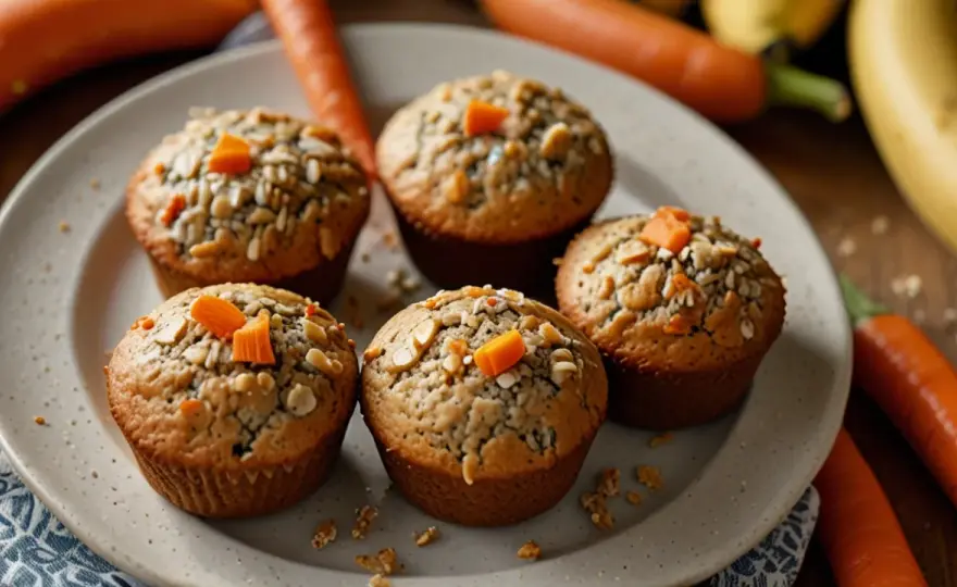 Muffinki bananowe BLW: Zdrowe opcje dla niemowląt i dzieci w wieku rozszerzania diety