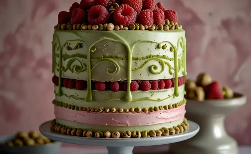 Tort malinowo-pistacjowy - wyjątkowy smak na każdą uroczystość