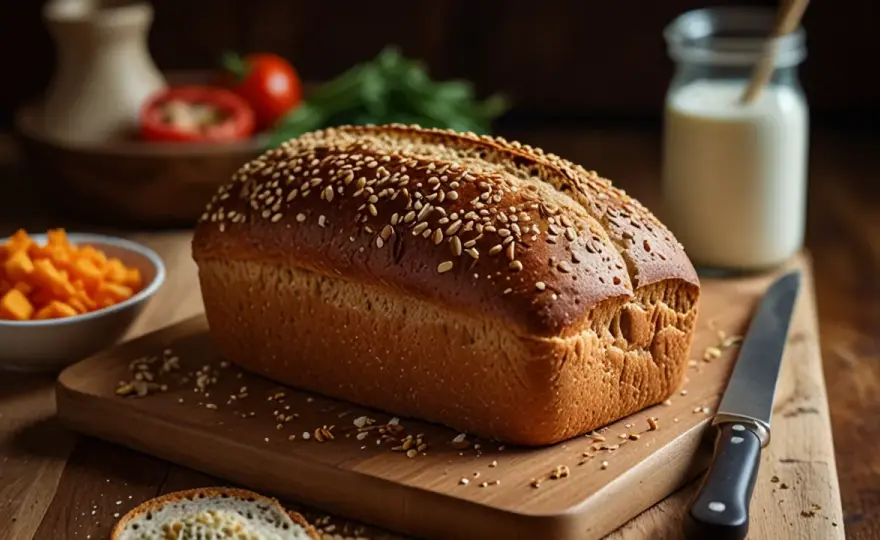 Idealny chleb pszenny z sezamem: Przepis na pyszne kanapki