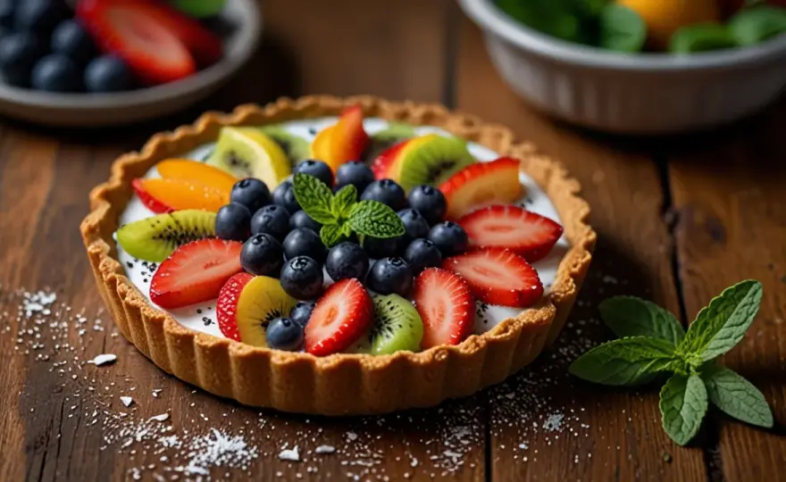 Tarta fit z owocami - zdrowy deser, idealny na każdą okazję