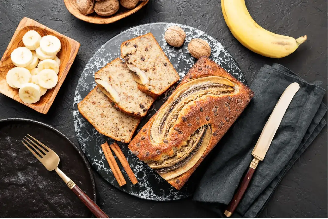 Składniki na chlebek bananowo marchewkowy
