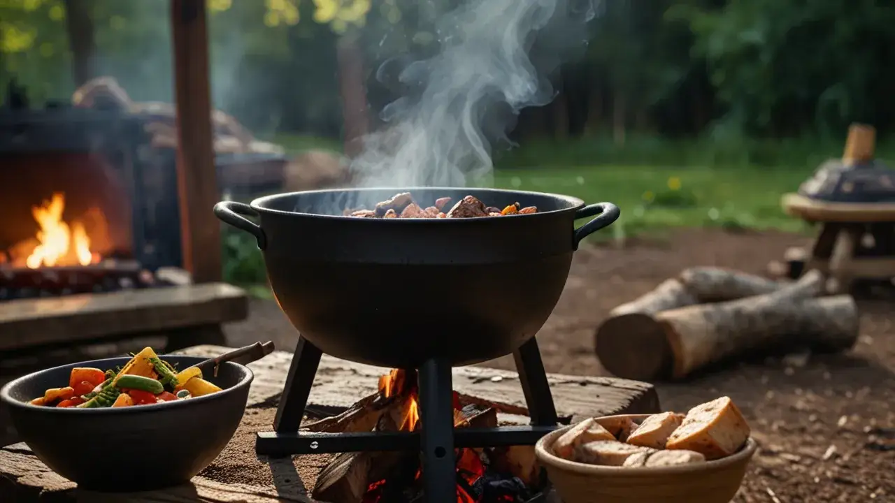 Zdjęcie Kociołek na grill: Wybór i zastosowanie do przygotowania pysznych potraw 